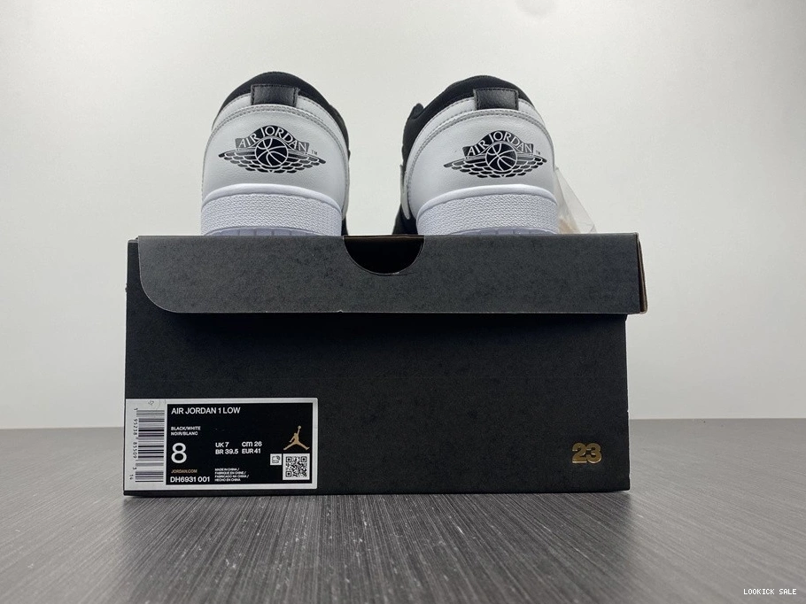 Reps Air DH6931-001 White 1 Low Jordan Black 0509
